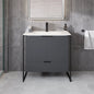 Eviva Onyx Wall Mount Bath Vanity with Solid Surface Top and Integrated Sink (26"-48")