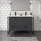 Eviva Onyx Wall Mount Bath Vanity with Solid Surface Top and Integrated Sink (26"-48")