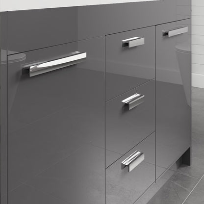 Eviva Lugano Bath Vanity with Acrylic Top and Integrated Sink (24"-84")