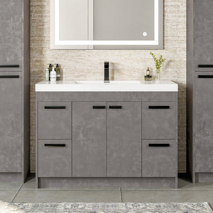 Eviva Lugano Bath Vanity with Acrylic Top and Integrated Sink (24"-84")