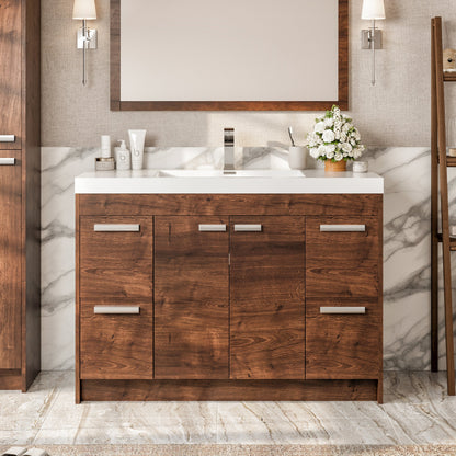 Eviva Lugano Bath Vanity with Acrylic Top and Integrated Sink (24"-84")