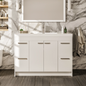 Eviva Lugano Bath Vanity with Acrylic Top and Integrated Sink (24"-84")