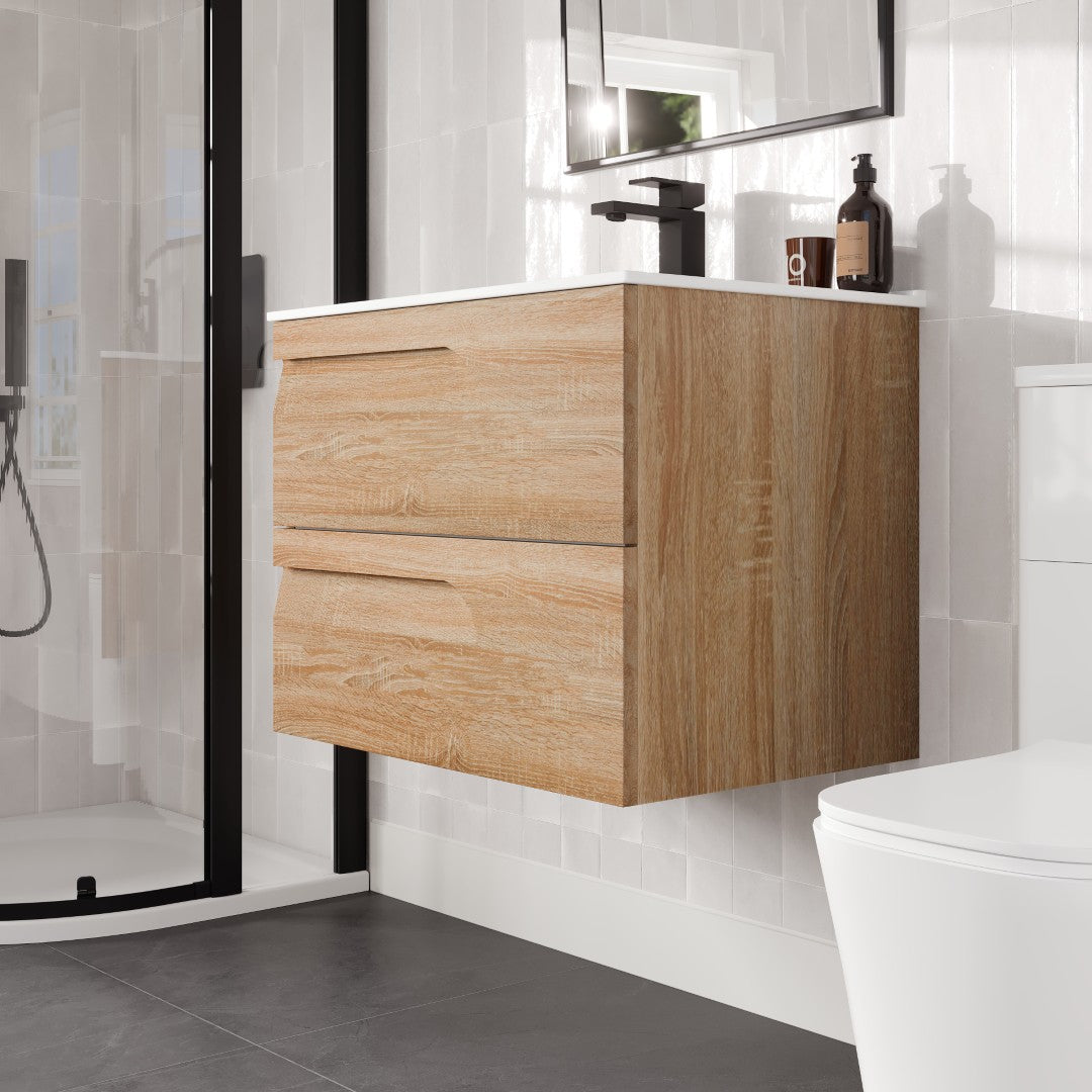 Eviva Joy Bath Vanity with Porcelain Top and Integrated Sink (24"-40")