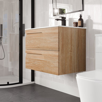 Eviva Joy Bath Vanity with Porcelain Top and Integrated Sink (24"-40")