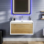 Eviva Venice Wall Mount Bath Vanity with Acrylic Top and Integrated Sink