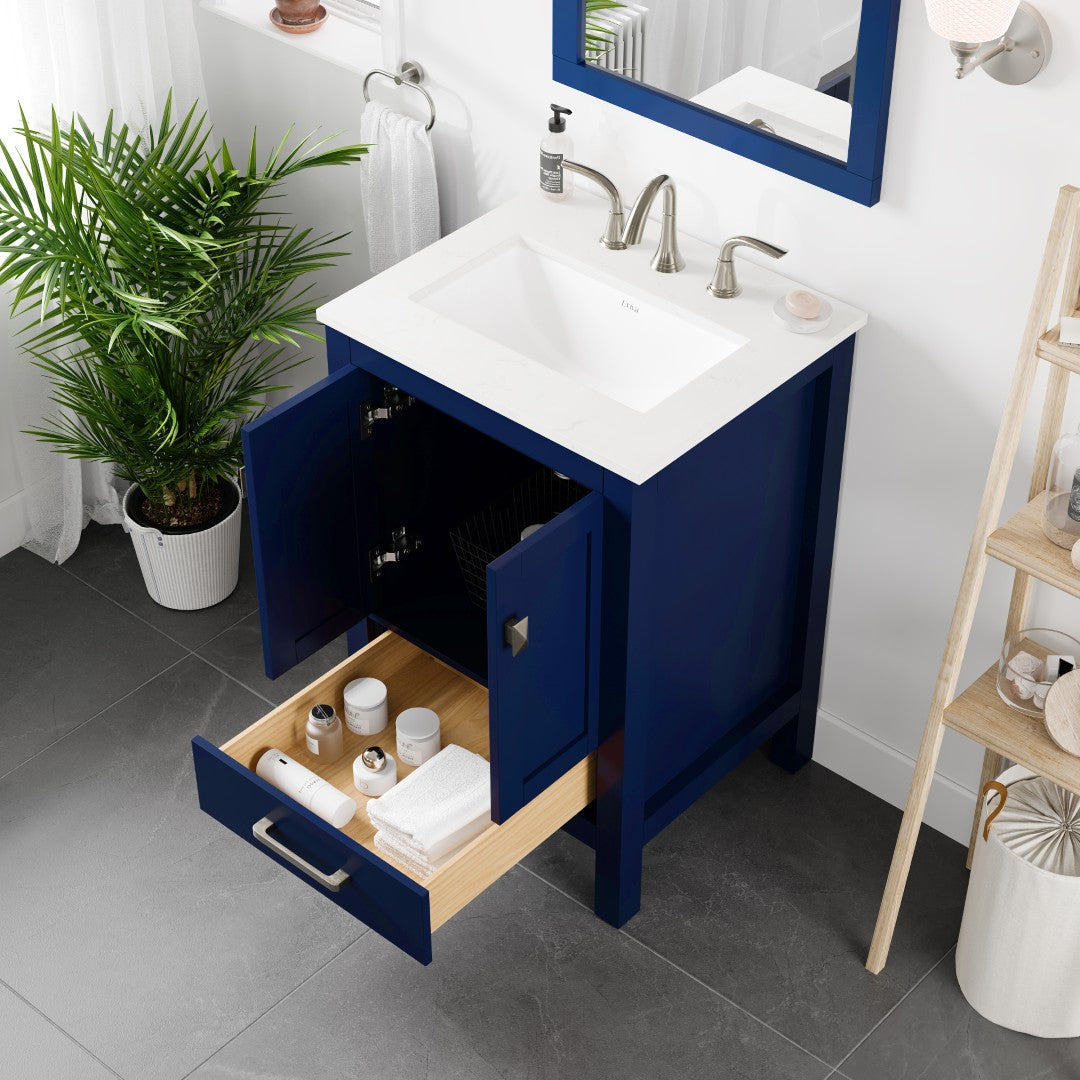 Eviva Aberdeen Bath Vanity with Counter Top and Undermount Porcelain Sink (24"-96")
