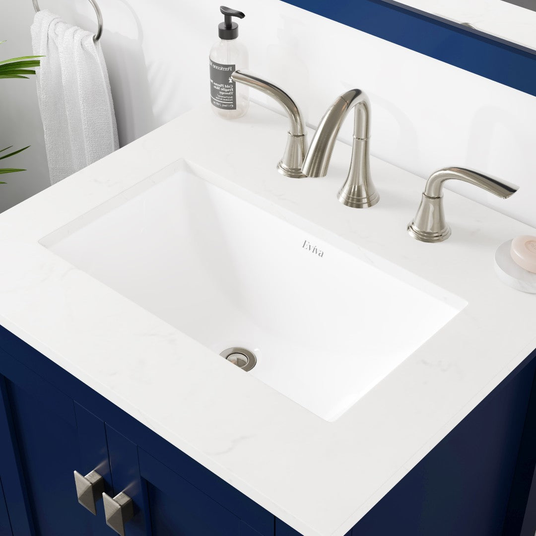 Eviva Aberdeen Bath Vanity with Counter Top and Undermount Porcelain Sink (24"-96")