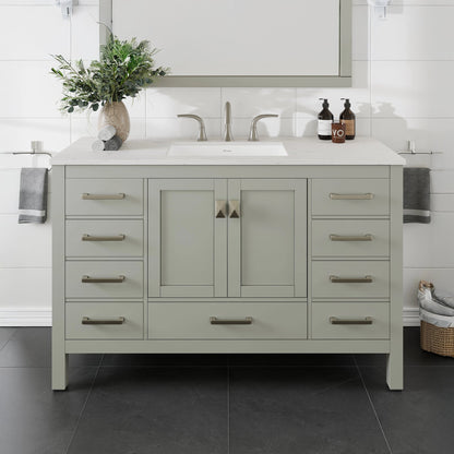 Eviva Aberdeen Bath Vanity with Counter Top and Undermount Porcelain Sink (24"-96")