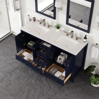 Eviva Aberdeen Bath Vanity with Counter Top and Undermount Porcelain Sink (24"-96")