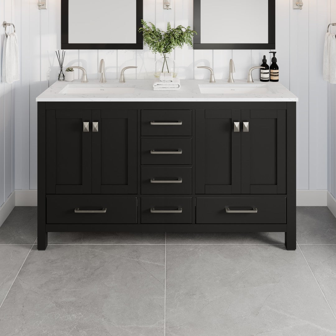 Eviva Aberdeen Bath Vanity with Counter Top and Undermount Porcelain Sink (24"-96")