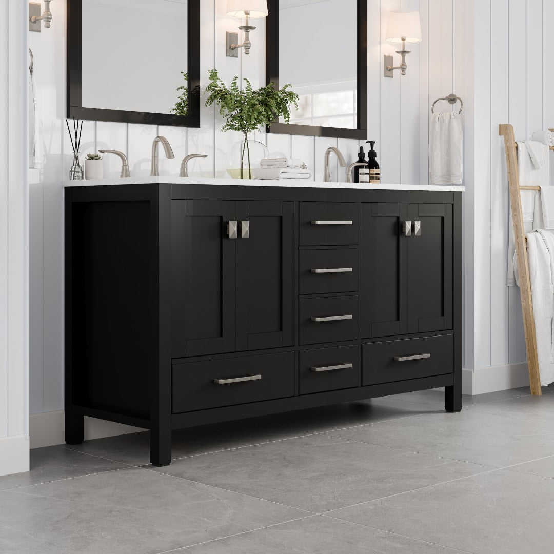Eviva Aberdeen Bath Vanity with Counter Top and Undermount Porcelain Sink (24"-96")