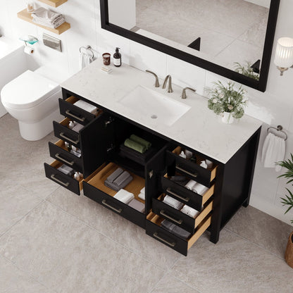 Eviva Aberdeen Bath Vanity with Counter Top and Undermount Porcelain Sink (24"-96")