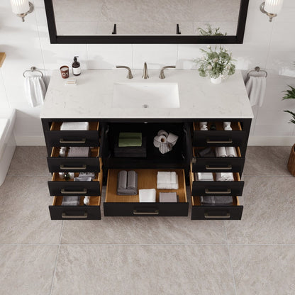 Eviva Aberdeen Bath Vanity with Counter Top and Undermount Porcelain Sink (24"-96")