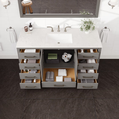 Eviva Aberdeen Bath Vanity with Counter Top and Undermount Porcelain Sink (24"-96")