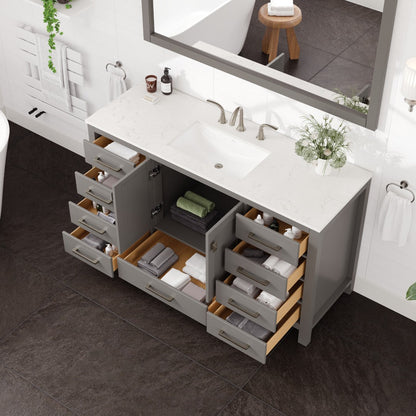 Eviva Aberdeen Bath Vanity with Counter Top and Undermount Porcelain Sink (24"-96")