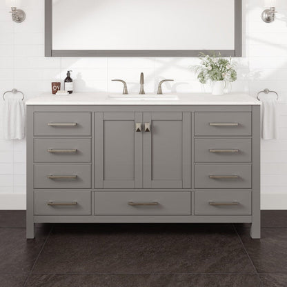 Eviva Aberdeen Bath Vanity with Counter Top and Undermount Porcelain Sink (24"-96")