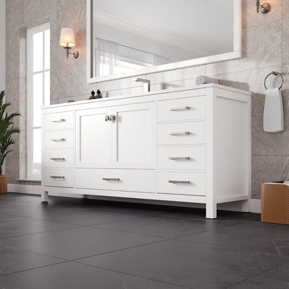 Eviva Aberdeen Bath Vanity with Counter Top and Undermount Porcelain Sink (24"-96")