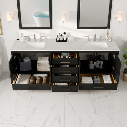 Eviva Aberdeen Bath Vanity with Counter Top and Undermount Porcelain Sink (24"-96")