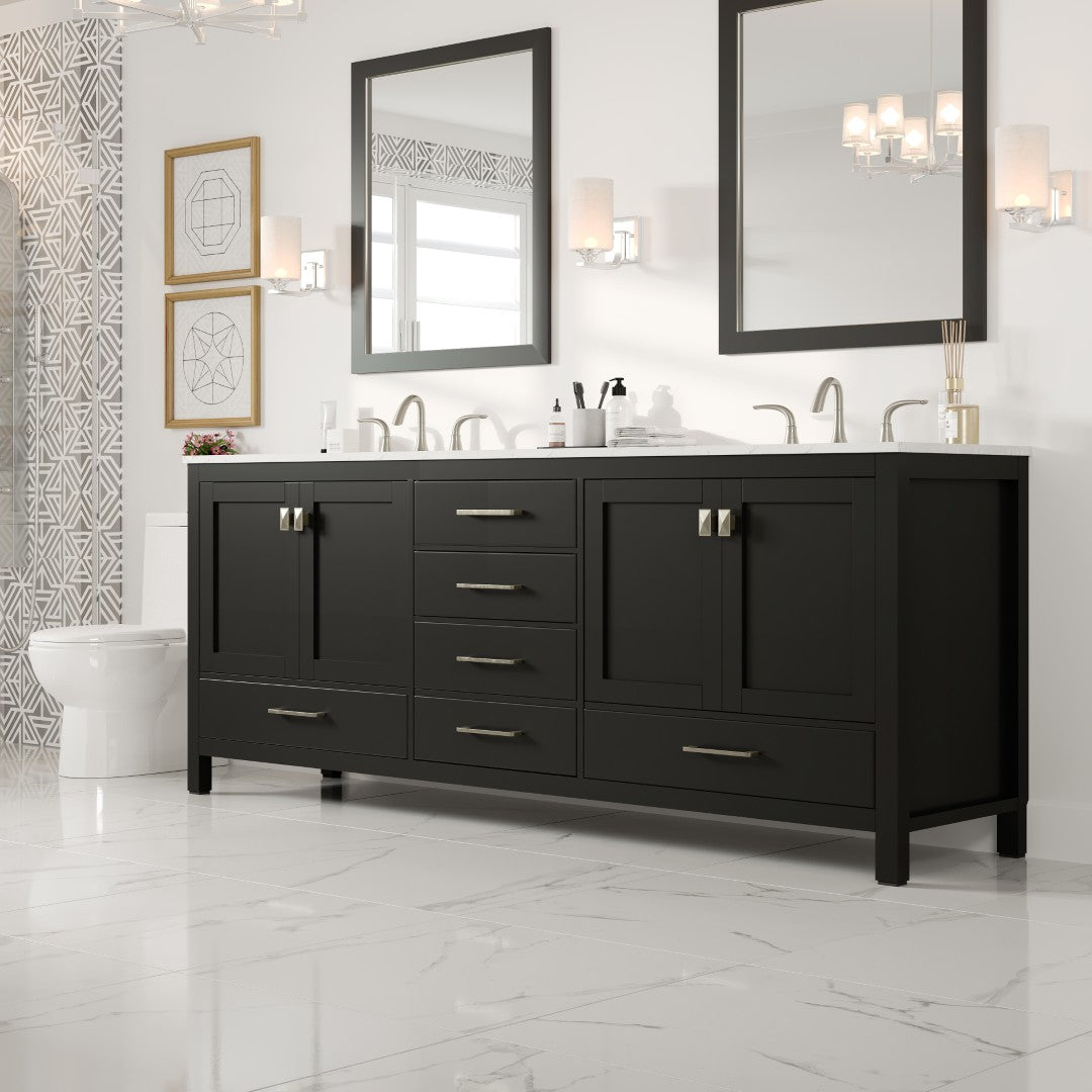 Eviva Aberdeen Bath Vanity with Counter Top and Undermount Porcelain Sink (24"-96")