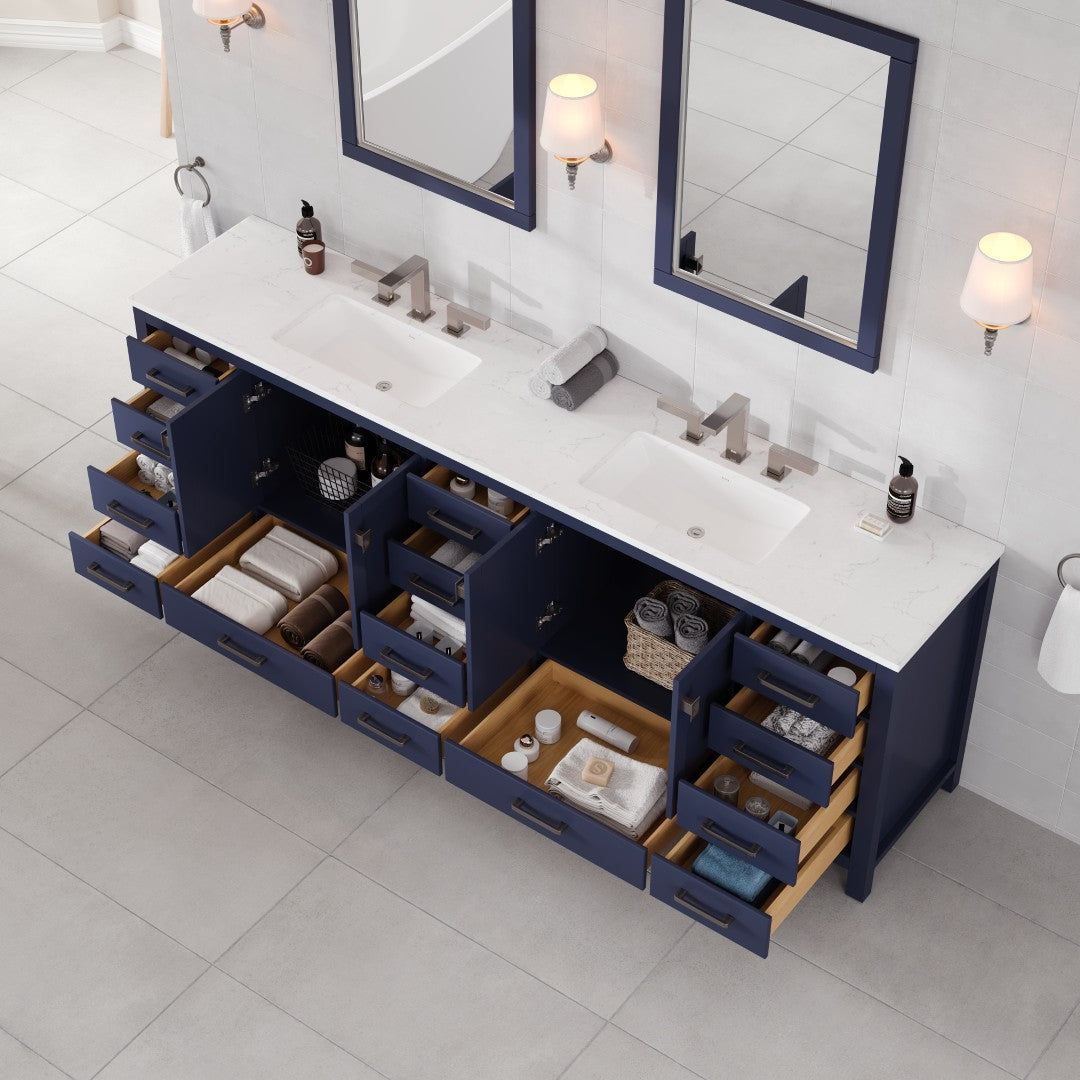 Eviva Aberdeen Bath Vanity with Counter Top and Undermount Porcelain Sink (24"-96")