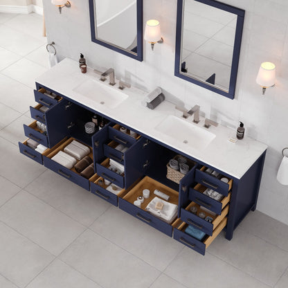 Eviva Aberdeen Bath Vanity with Counter Top and Undermount Porcelain Sink (24"-96")