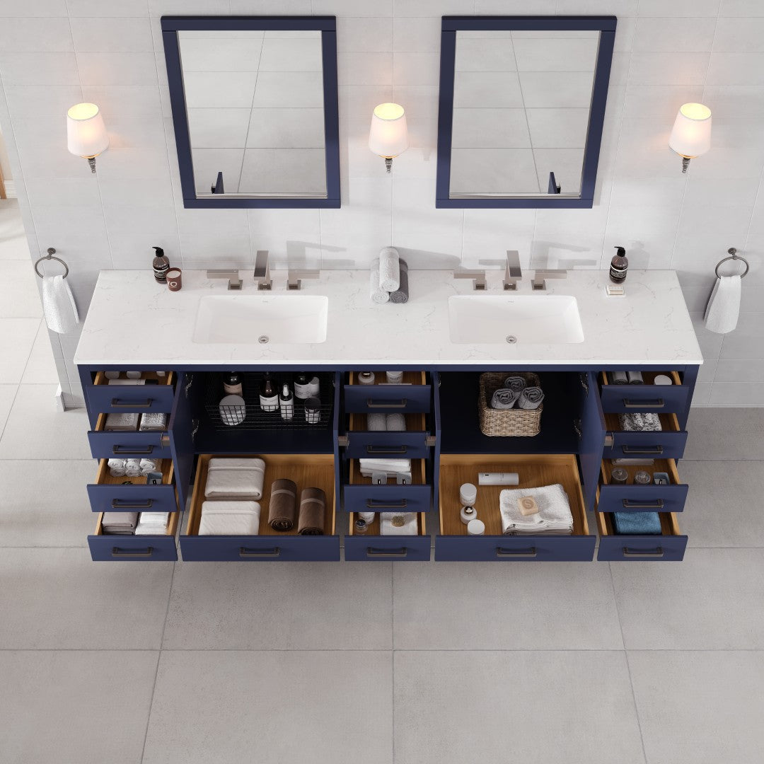 Eviva Aberdeen Bath Vanity with Counter Top and Undermount Porcelain Sink (24"-96")