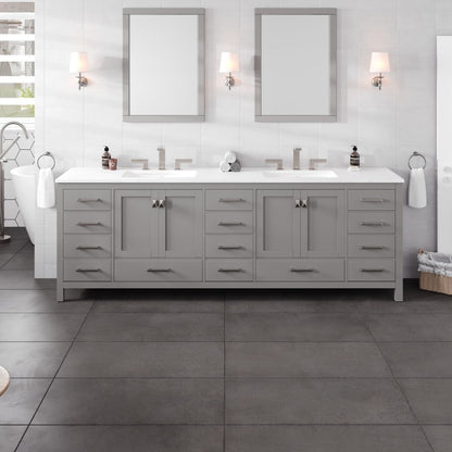Eviva Aberdeen Bath Vanity with Counter Top and Undermount Porcelain Sink (24"-96")