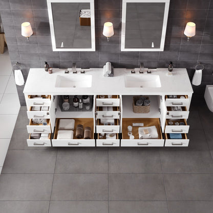 Eviva Aberdeen Bath Vanity with Counter Top and Undermount Porcelain Sink (24"-96")