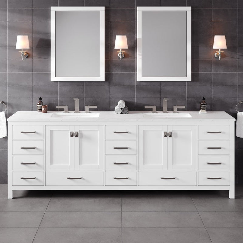 Eviva Aberdeen Bath Vanity with Counter Top and Undermount Porcelain Sink (24"-96")