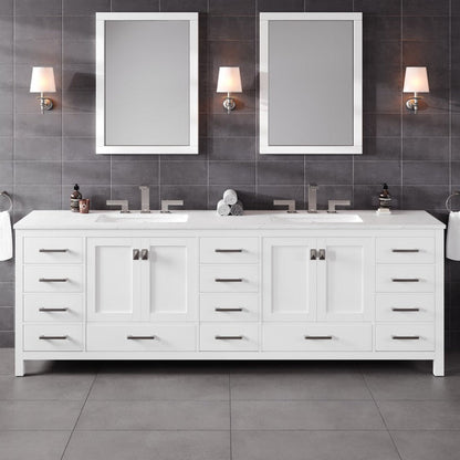 Eviva Aberdeen Bath Vanity with Counter Top and Undermount Porcelain Sink (24"-96")