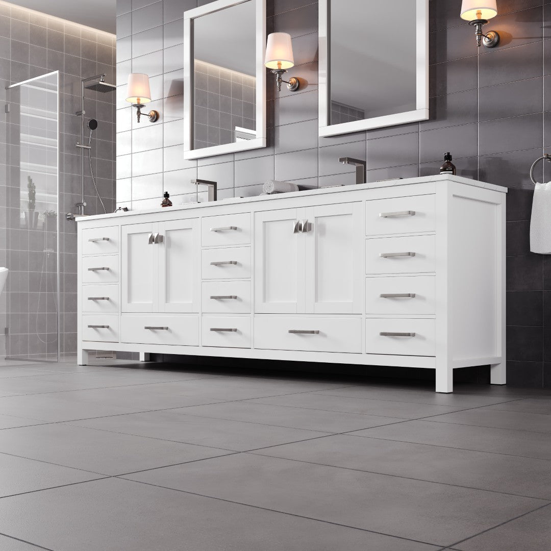 Eviva Aberdeen Bath Vanity with Counter Top and Undermount Porcelain Sink (24"-96")