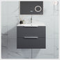 Eviva Galsaky Wall Mount Bath Vanity with Porcelain Top and Integrated Sink (24"-32")
