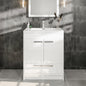 Eviva Lugano Bath Vanity with Acrylic Top and Integrated Sink (24"-84")