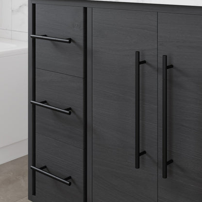 Eviva Graham Bath Vanity with Engineered Stone Top and Integrated Sink (30"-72")