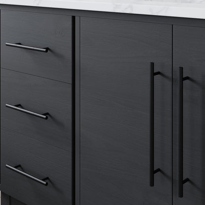 Eviva Graham Bath Vanity with Engineered Stone Top and Integrated Sink (30"-72")