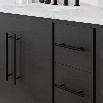 Eviva Graham Bath Vanity with Engineered Stone Top and Integrated Sink (30"-72")