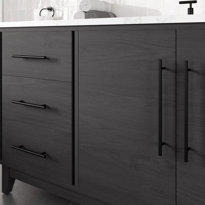 Eviva Graham Bath Vanity with Engineered Stone Top and Integrated Sink (30"-72")