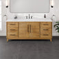 Eviva Graham Bath Vanity with Engineered Stone Top and Integrated Sink (30"-72")