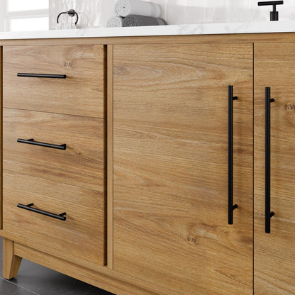 Eviva Graham Bath Vanity with Engineered Stone Top and Integrated Sink (30"-72")
