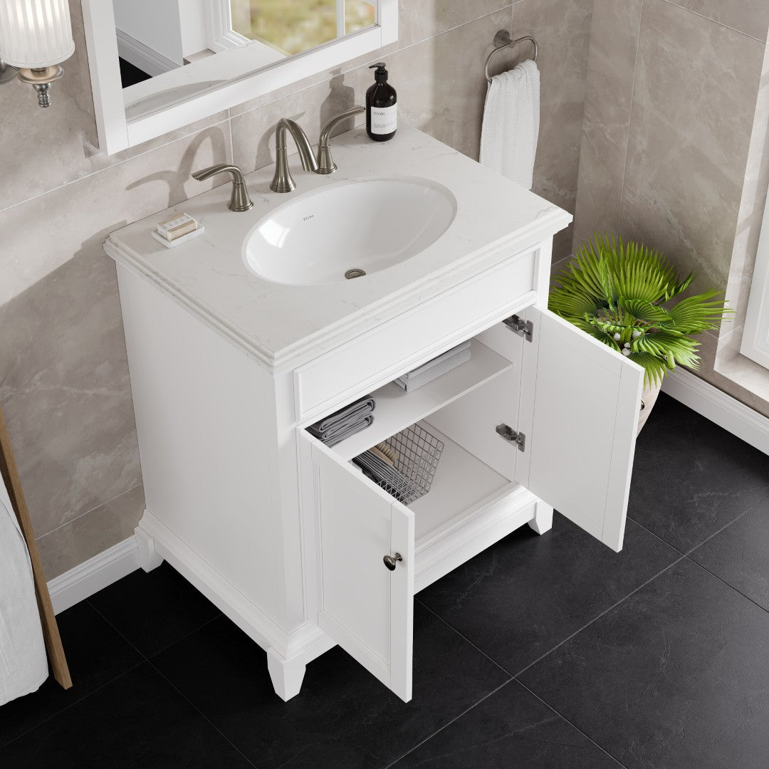 Eviva Elite Stamford Bath Vanity with Counter Top and Undermount Porcelain Sink (24"-72")