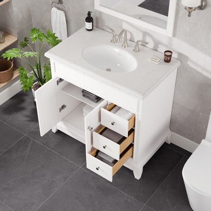 Eviva Elite Stamford Bath Vanity with Counter Top and Undermount Porcelain Sink (24"-72")