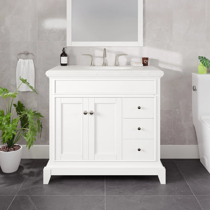 Eviva Elite Stamford Bath Vanity with Counter Top and Undermount Porcelain Sink (24"-72")