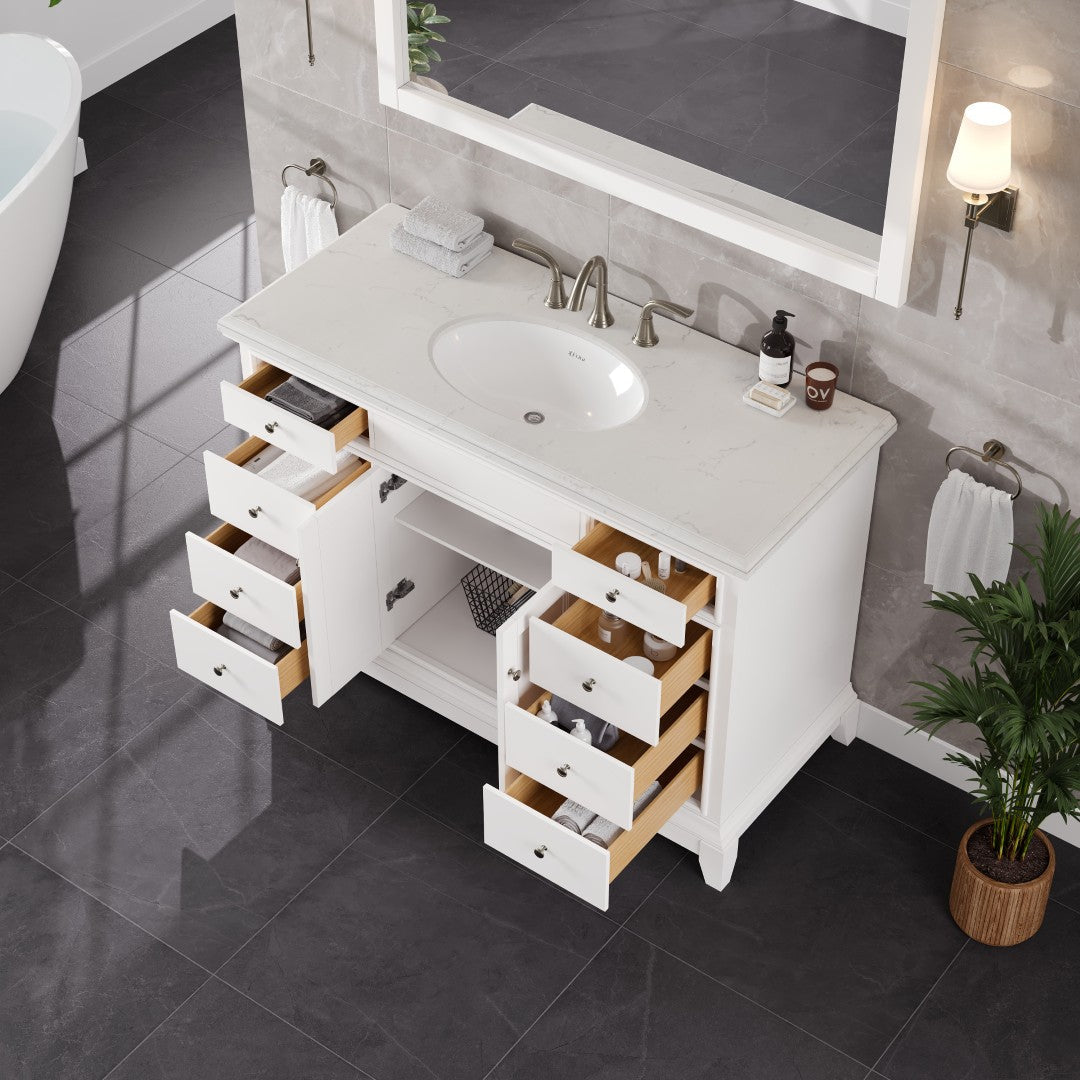 Eviva Elite Stamford Bath Vanity with Counter Top and Undermount Porcelain Sink (24"-72")
