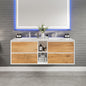 Eviva Vienna Wall Mount Bath Vanity with Acrylic Top and Integrated Sink (36"-75")