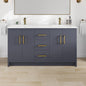 Eviva Curio Bath Vanity with Carrara Quartz Top and Undermount Porcelain Sink (24"-60")