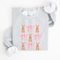Easter Bunnies, Pink Bows, Coquette, Soft Girl Era Sweatshirt