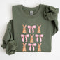 Easter Bunnies, Pink Bows, Coquette, Soft Girl Era Sweatshirt