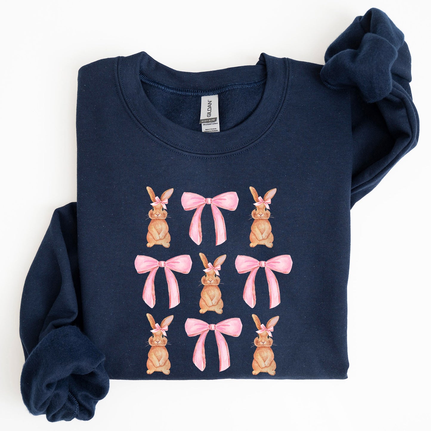 Easter Bunnies, Pink Bows, Coquette, Soft Girl Era Sweatshirt