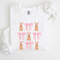Easter Bunnies, Pink Bows, Coquette, Soft Girl Era Sweatshirt