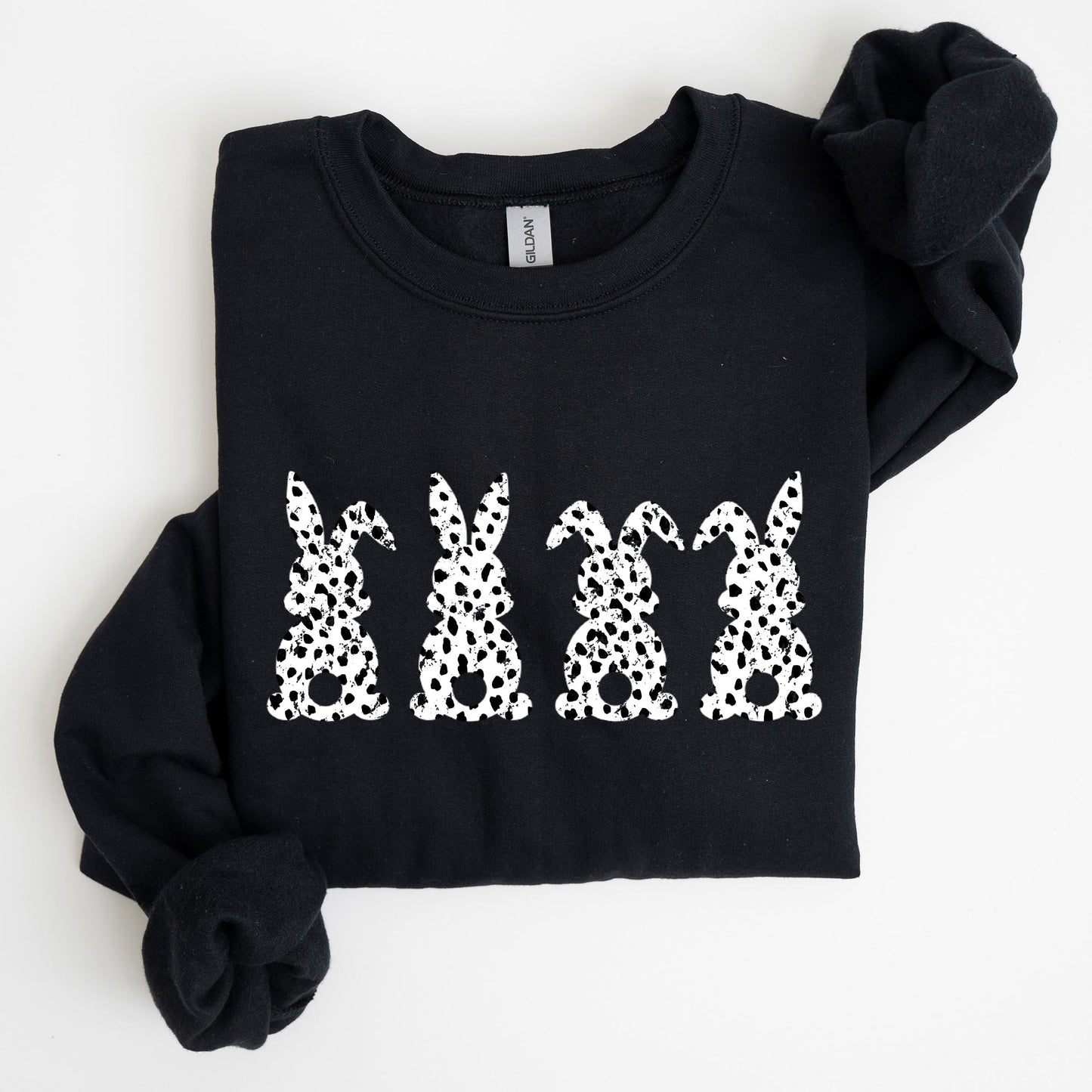 Easter Bunnies, Polka Dot, Dalmatian Print, Trend, Pattern Sweatshirt